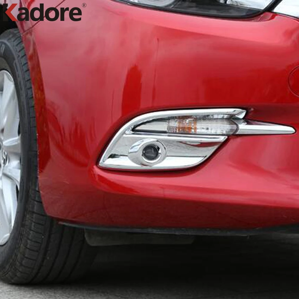 Для Mazda 3 M3 Axela 2017 2018 ABS хромированный передний противотуманный светильник