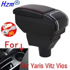 Подлокотник для TOYOTA Yaris, Автомобильный Центральный контейнер для хранения, с USB