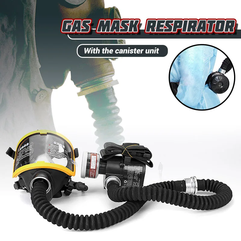 Electric Constant Air Flow Supplied Fed Full Face Gas Mask Respirator System Protective respirator Workplace Safety Device | Безопасность
