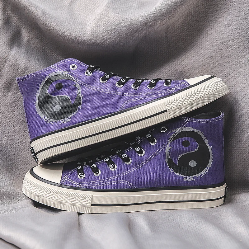 

Mazefeng Brand 2020 High Top Men Canvas Gossip Sneakers Lovers Comfortable Shoes Flats Casual Men Breathable Walking Shoes