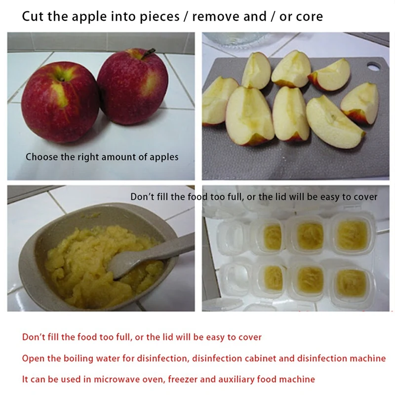 

Baby Food Jars,Baby Food Storage, Baby Food Containers, Sprout Cups Reusable Stackable Storage Cups with Tray (9 PCS)