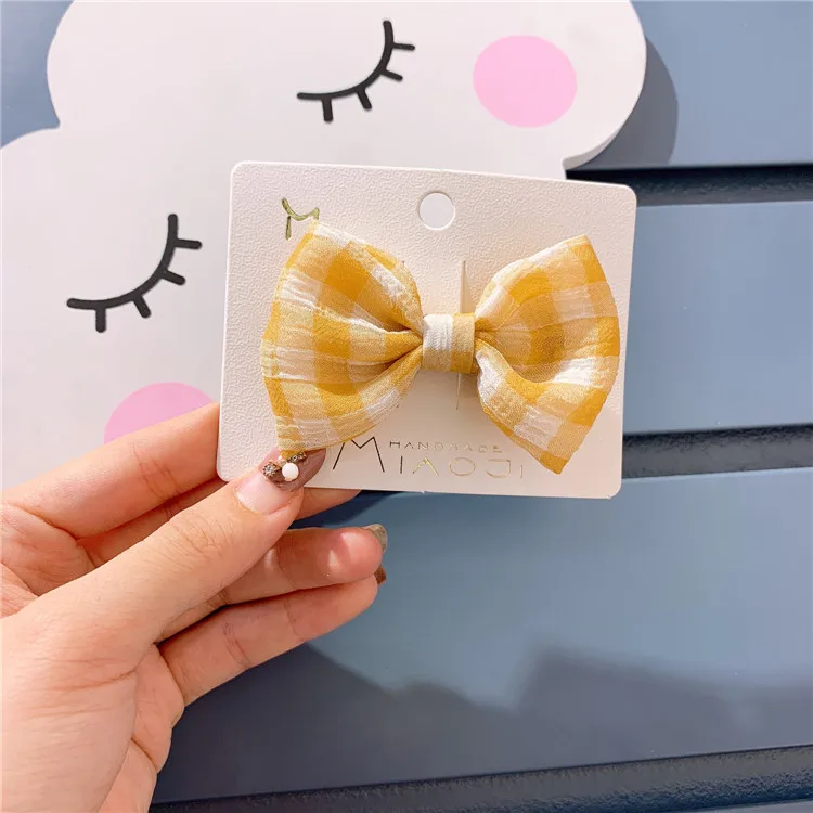 

Cute Red Plaid Hair Bow With Cover Ribbon Clip Handmade Boutique Hairpin Hairclip For Girls Candy Hairpin Plaid Barrettes Bows