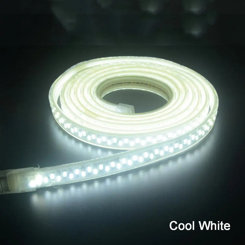 1 м 2 3 4 5 6 7 10 SMD 5730 Водонепроницаемый светодиодный лента полосы светильник 220V 180