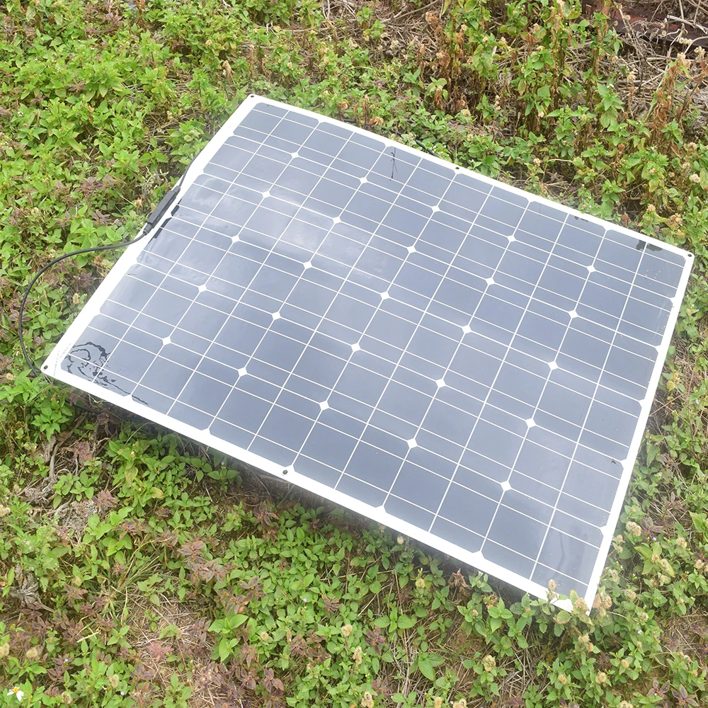 Harga Panel Surya 12V 150W 140W Kit Pengisi Daya Baterai Sel Surya Monokristalin Fleksibel 20A Pengendali Untuk 12V Mobil Perahu Rumah 1000W