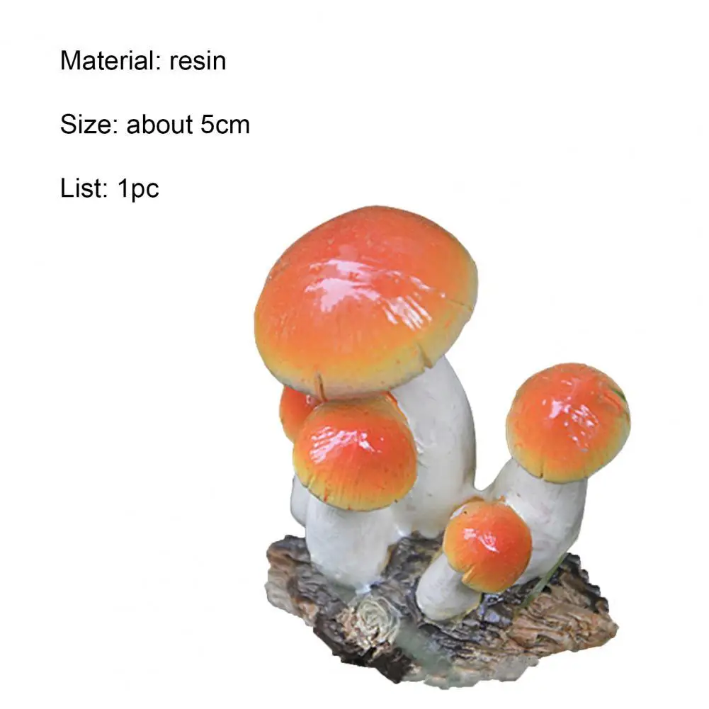 

Fairy Garden Miniatures Mini Mushroom Garden Decoration Resin Mushroom Craft Miniature Fairy Figurines Manualidades Bonsai Decor