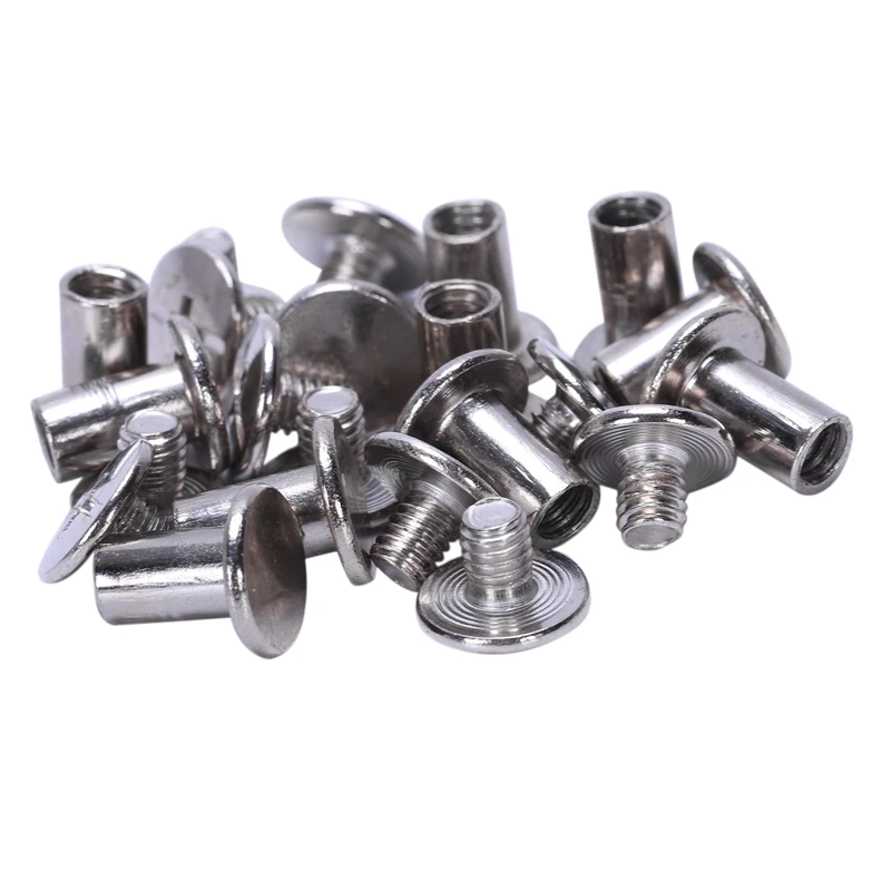 Промо акция! Скрапбук 5 мм x 8 никелированная Винтовая клемма винт 10 шт|Винты| |