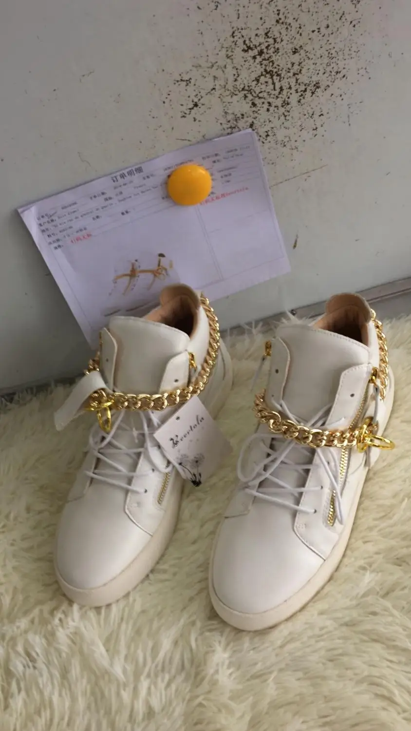 Кроссовки мужские на шнуровке люксовые дизайнерские кеды молнии с металлической