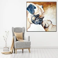 wall art dogs flowers diy oil painting by numbers animals acrylic paint coloring by numbers on canvas unique gift home decor
