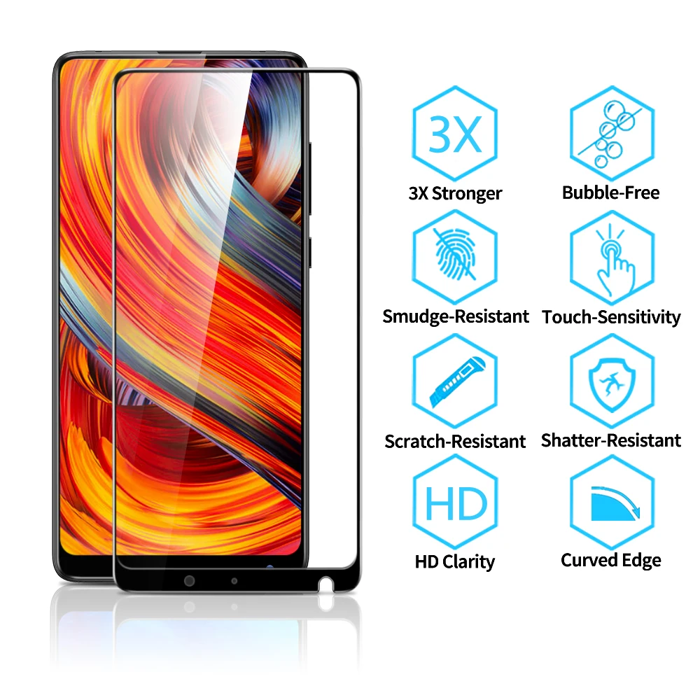 Закаленное стекло ESR для Xiaomi 8 защита экрана 9H Защитное mi 6 8SE 9 9pro 9SE CC9 MIX2 2S MIX3 10