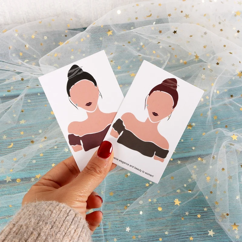 

Mix Patterns 6X9cm 100Pcs Fashion Women Jewelry Display Card Ear Stud Drop Earring Packaging Card Holders Paper