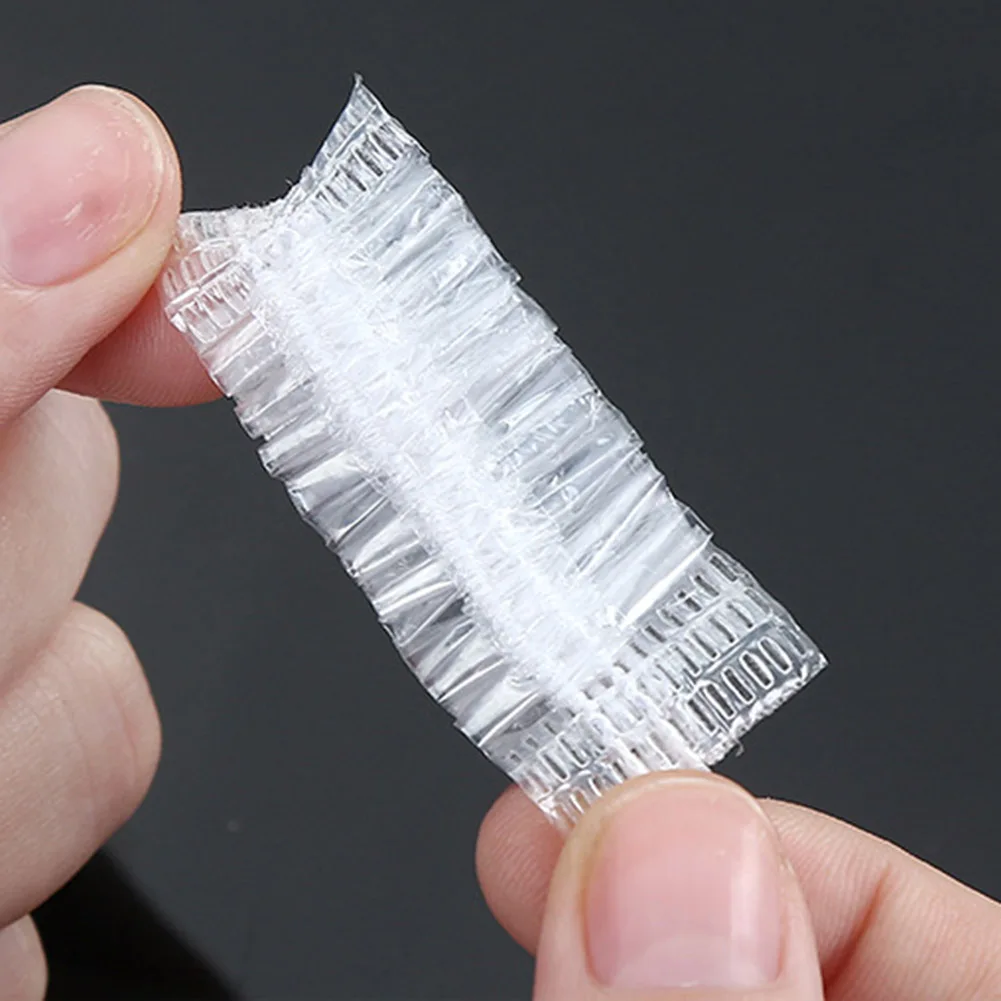 100 шт Одноразовые водонепроницаемые прозрачные наушники для ушей крышка s краска