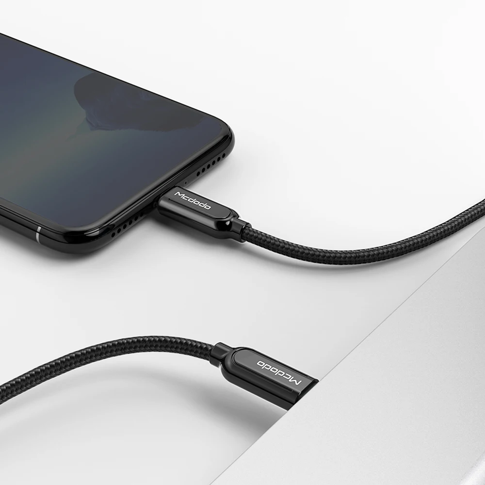 Black Mcdodo 36 Вт usb type C PD кабель для iPhone lightning X XR XS Max 8 Plus 11 Max Pro IOS13 Быстрая зарядка USB C кабель для передачи данных для Macbook - Цвет: Black