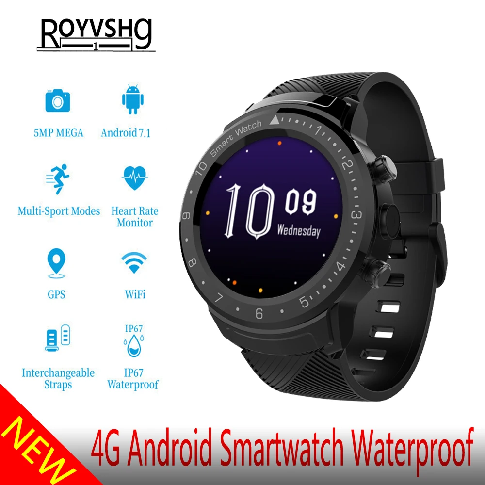 LTE 4G Смарт часы Android телефон DA09 3 ГБ+ 32 ГБ трекер сердечного ритма для Android iOS Smartwatch водонепроницаемый для HUAWEI Watch 2 GT