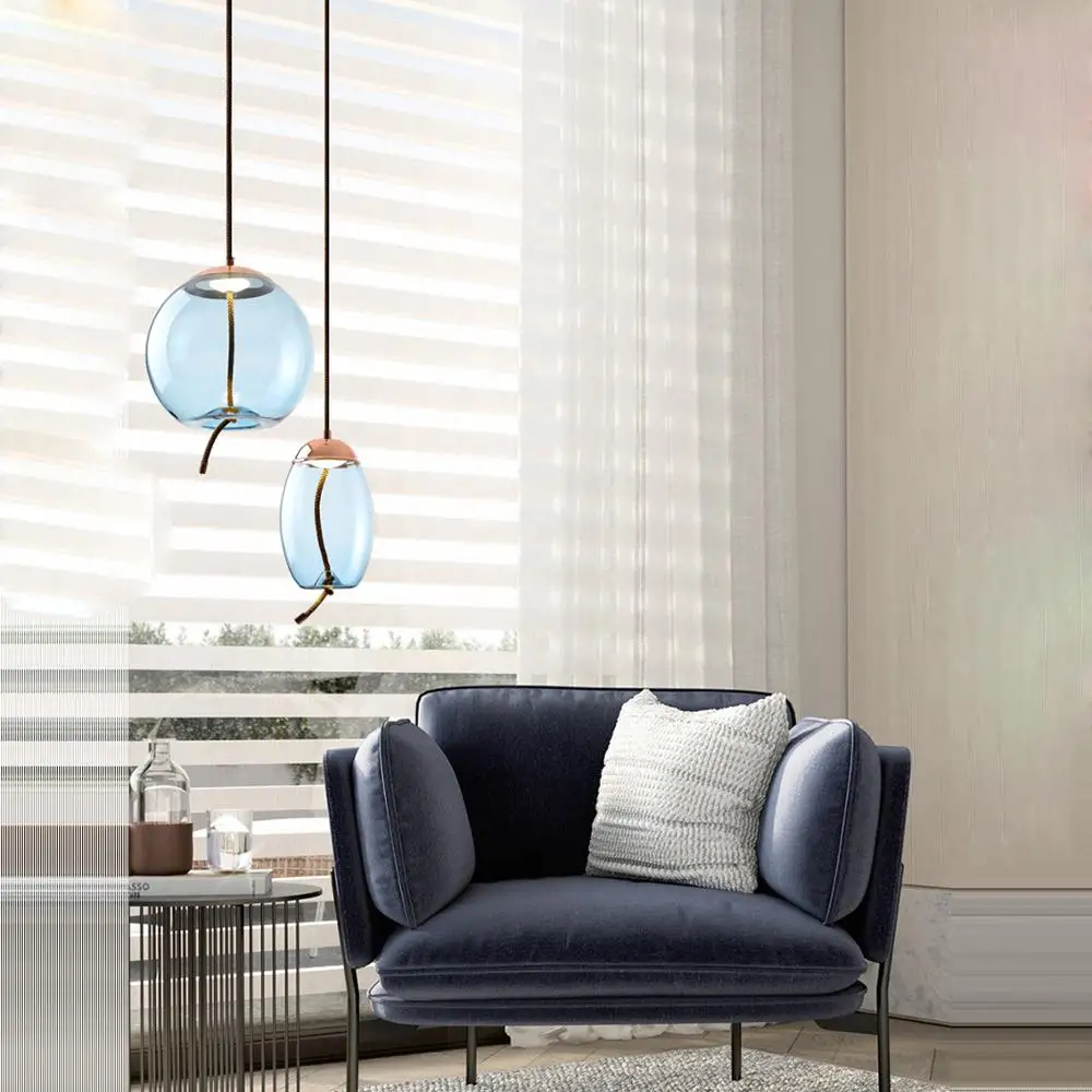 Светодиодный стеклянный подвесной светильник в стиле арт-деко s. Подвесной для