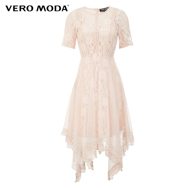 

Vero Moda Women Lace Crocheted Spliced Mesh Party Dress | 32027B505