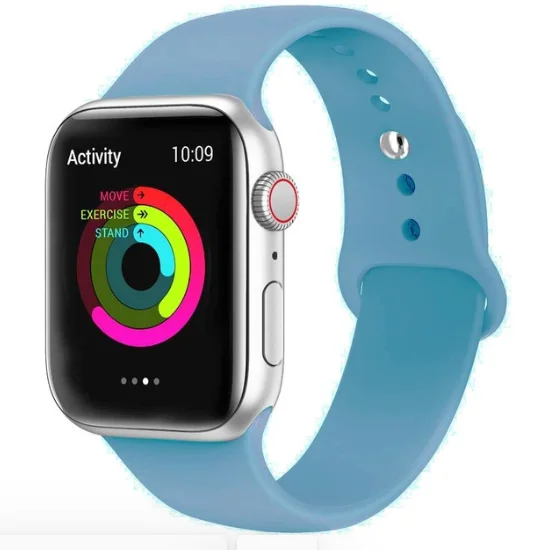 Ремешок для Apple Watch 5 4 3 2 1 42 мм 38 мм 24 цвета мягкий резиновый ремешок силиконовые спортивные полосы для Iwatch 5 4 3 40 мм 44 мм - Цвет ремешка: 1