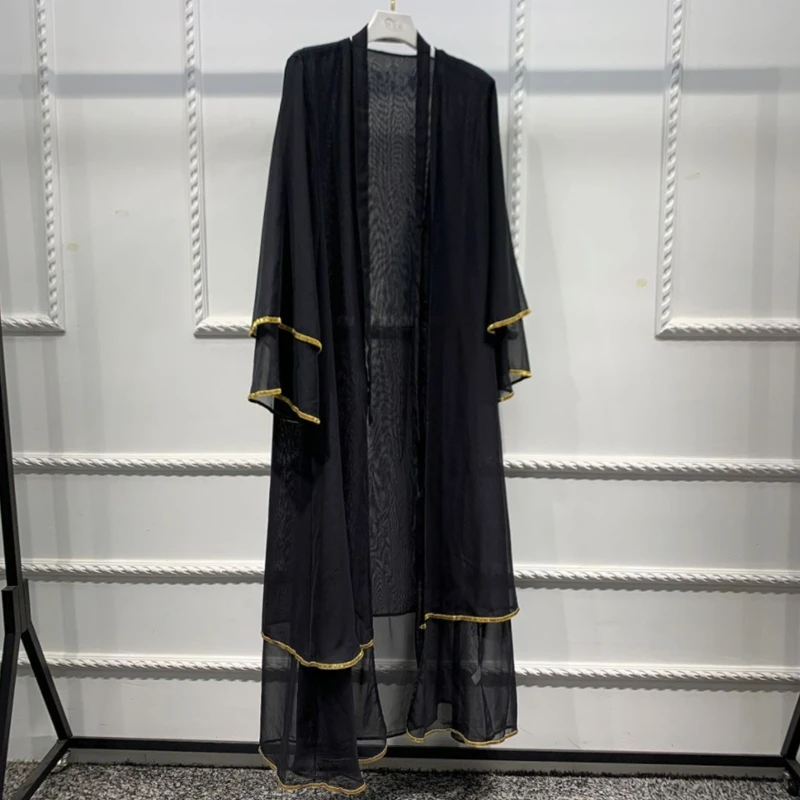 Рамадан ИД абайя Дубай Турция кимоно кафтан ислам одежда для женщин модное