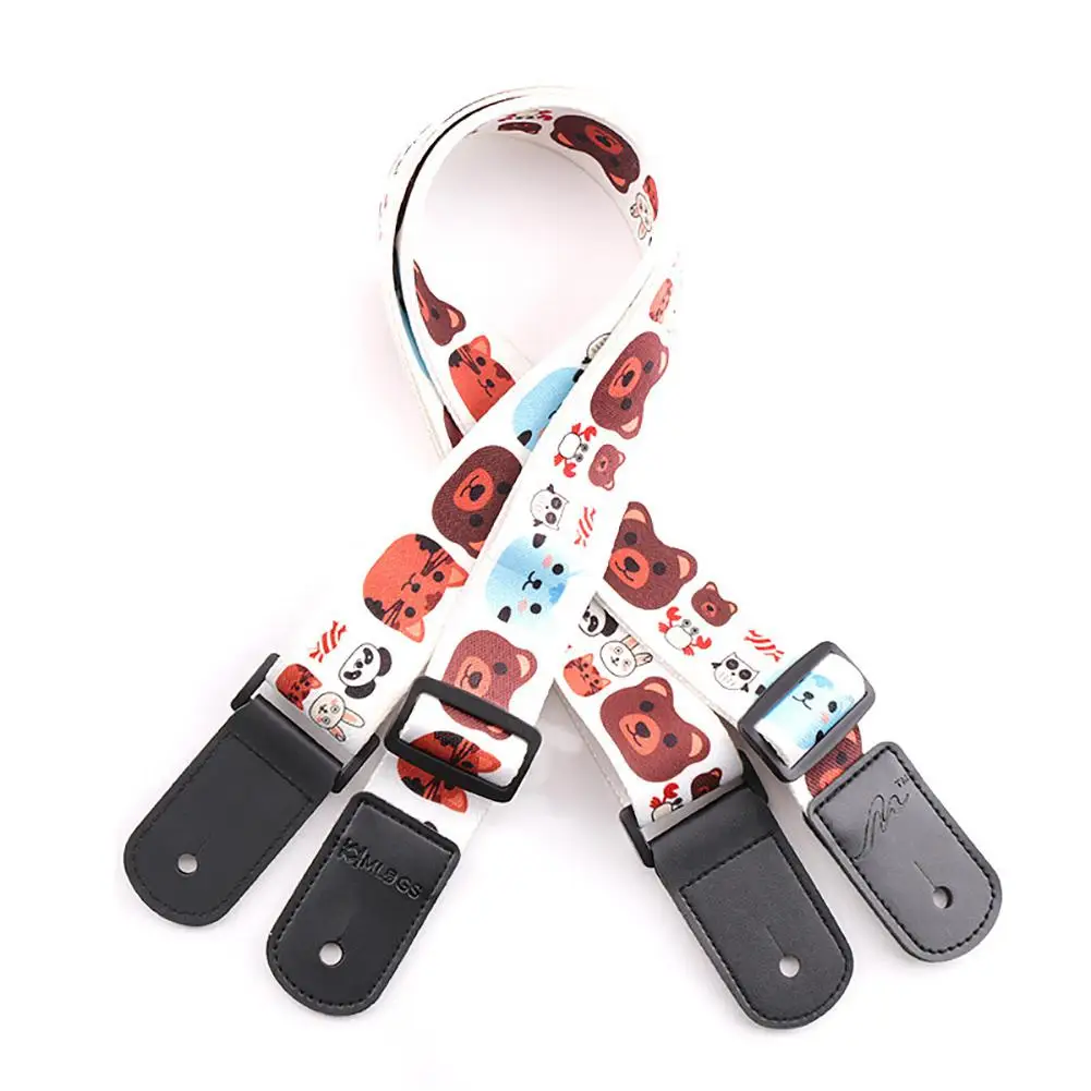 Детский ремешок для укулеле с милым мультяшным принтом мини гитарный ремень из