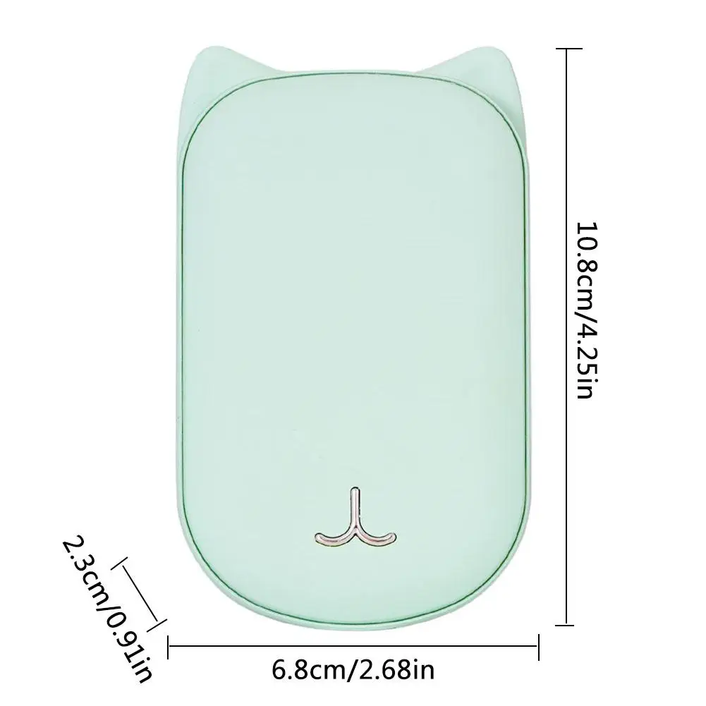 

Travel Electric Hand Warmer portable 3600mAh Cute USB Rechargeable LED Heater Handy Long-Life Mini Pocket Warmer Home Warming