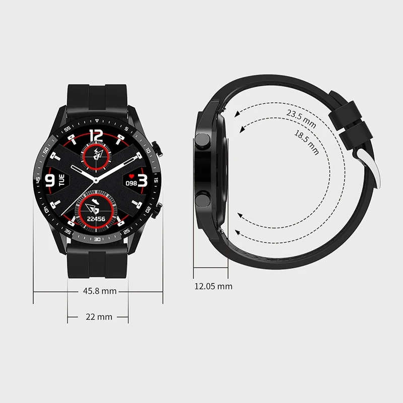 

T30 Smartwatch Women Men Bluetooth Call Fitness Heart Rate Blood Pressure Oxygen Monitor IP67 Waterproof Sport Smartwatch