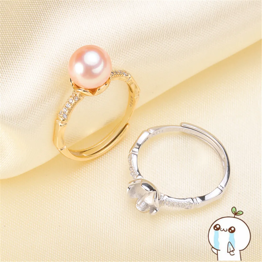 Классические кольца с изменяемыми размерами дизайнерские база 925 серебряные