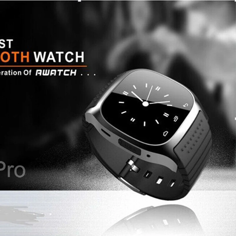 M26 Bluetooth Смарт часы наручные с циферблатом SMS напоминание музыкальный плеер