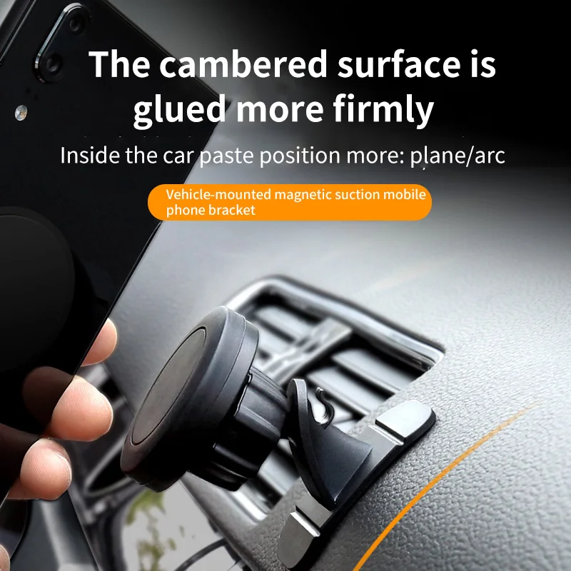 Мини магнитный автомобильный держатель для телефона крепление на приборную