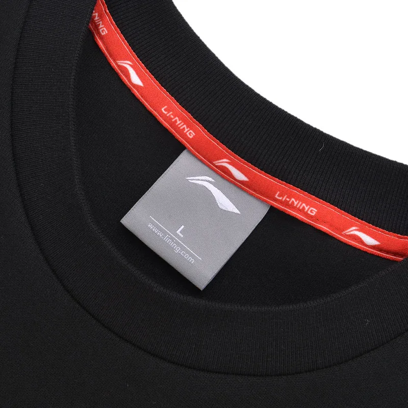 Li-Ning мужской трендовый свитер обычный крой 66% полиэстер 34% хлопок круглый вырез