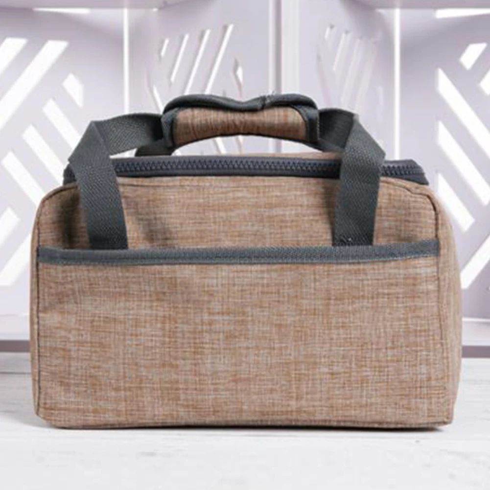 

Women Men Organizer Travel Portable Picnic Office Waterproof Oxford Thermal Insulated Camping Zipper Closure Dinner Lunch Bag