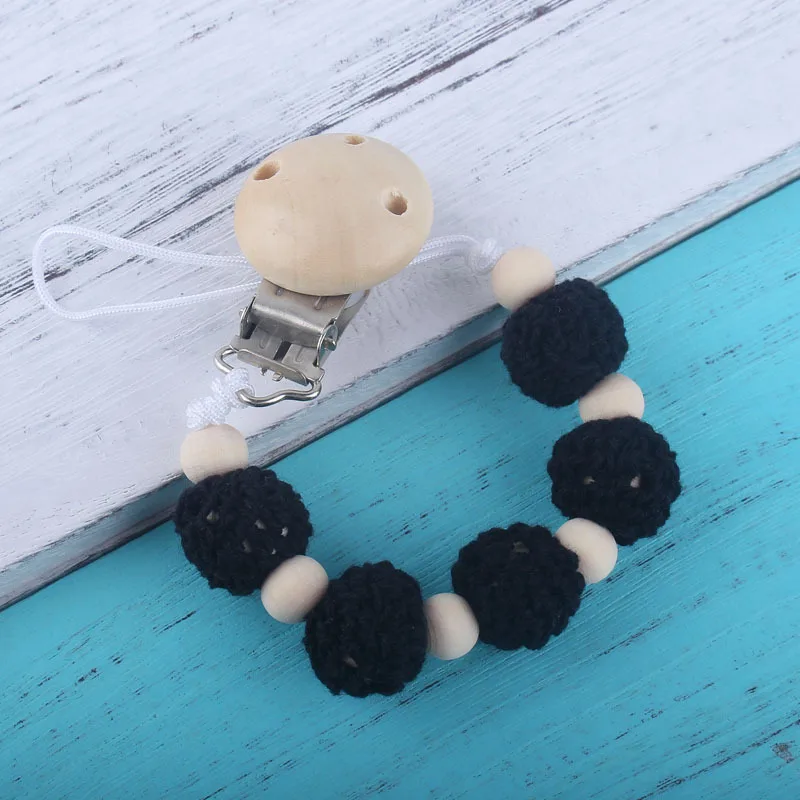 1 шт. деревянные бусины детские соски зажимы цепи крючком бука Детские Товары для