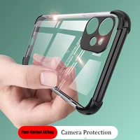 airbag shockproof case for iphone 13 12 11 pro max camera lens protection for iphone 12 13 mini xs max xr x plating tpu case