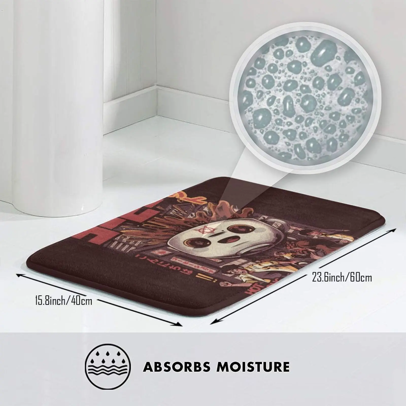 Черный волшебный кофейный коврик ковер Противоскользящие коврики для пола