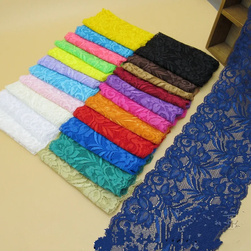 2 м 15 см белый эластичный вышитый сетчатый кружевной отделкой тканевые ленты для