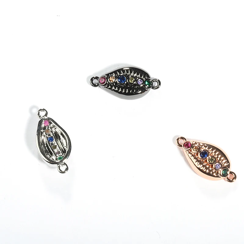 Латунные подвески Singreal в форме ракушки из фианита латунные матовые бусины с