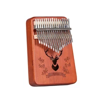 kalimba thumb piano 17 key finger piano instrument with learning guide and tuning hammer gift for children beginners for adults