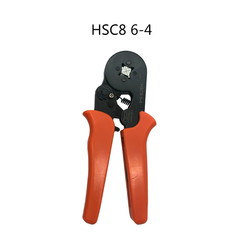 HSC8 6-4 Трубчатый терминал мини-зажим инструмент HSC8 6-4/HSC8 6-6 Емкость для обжима 0,25-6 мм² Высокоточный зажим инструмент - Цвет: HSC8 6-4
