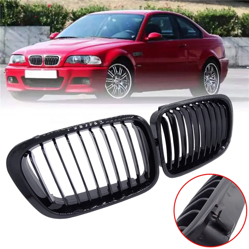 1 пара автомобильная решетка для BMW 3 серии E46 Compact 325ti/328i/320i/316ti/330d1998 2001|Гоночные
