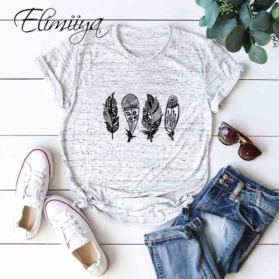 

Elimiiya Printed Cotton Short Sleeve T Shirt