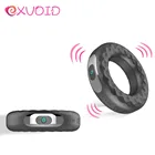 EXVOID 10 частоты Задержка эякуляции член силиконовые кольца сильный вибратор секс-игрушки для мужчин эрекционный пенис вибрирующее кольцо