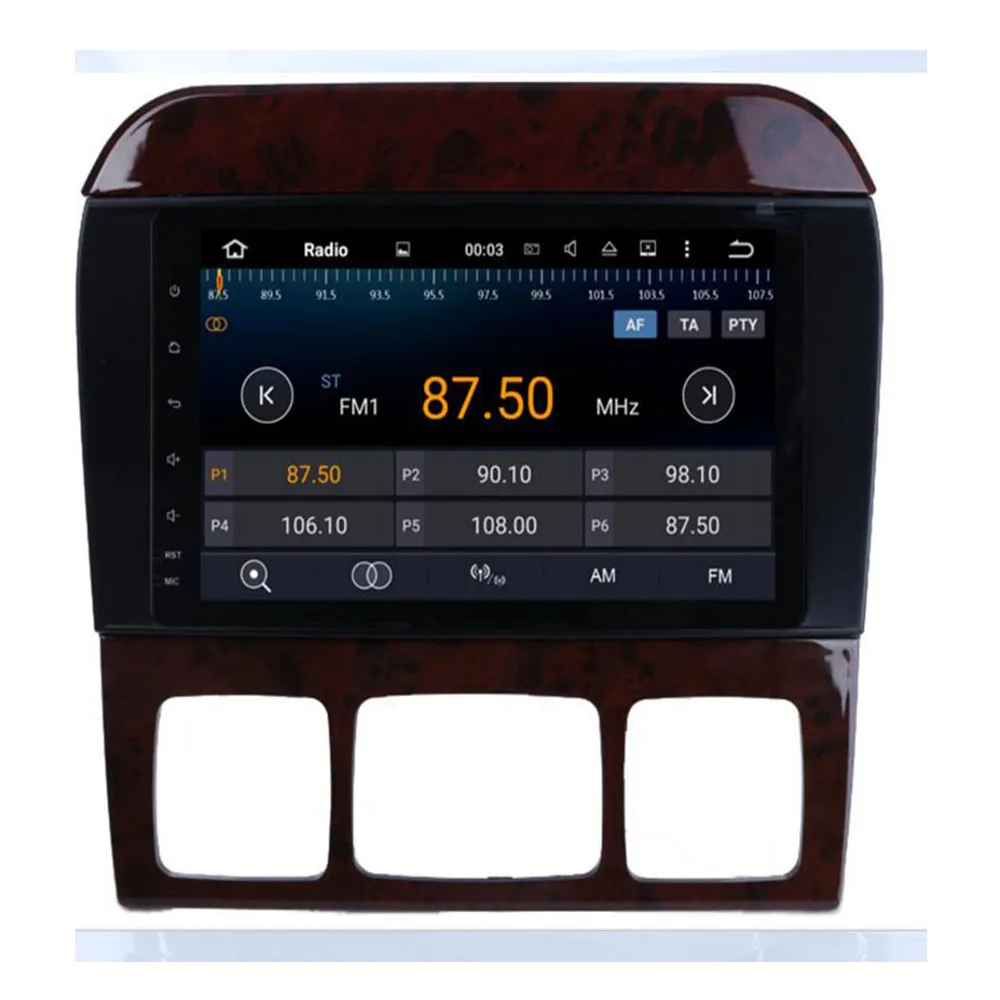 Автомобильный мультимедийный плеер android 10 2Din 9 дюймов GPS для 1998-2005 Mercedes Benz S Class W220