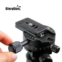 professional dslr camera tripod monopod panoramic panorama head with quick release plate for canon nikon sony camera x64 pu60