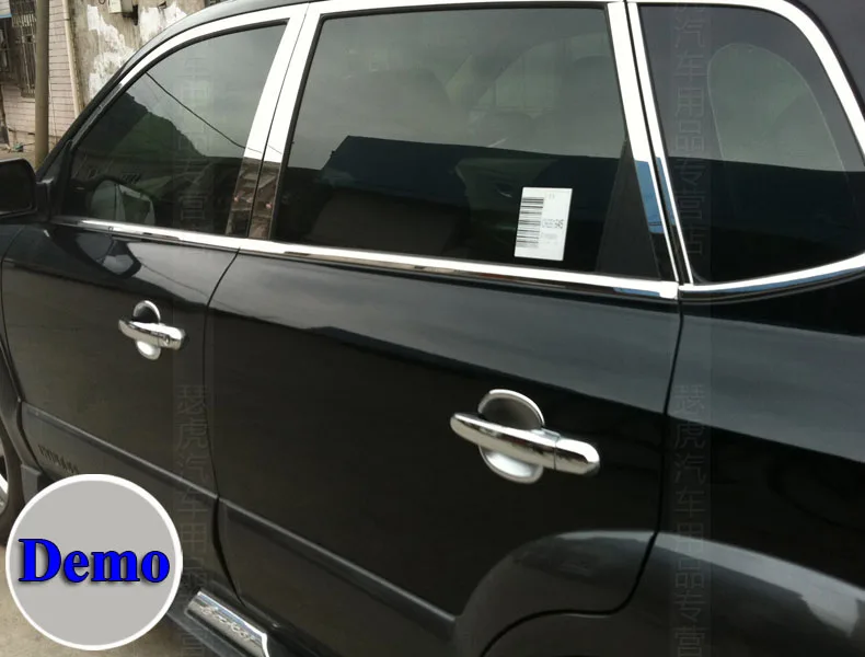 Для Hyundai Tucson JM 2004 2005 2006 2007 2008 хромированные покрытия для дверных ручек Боковая