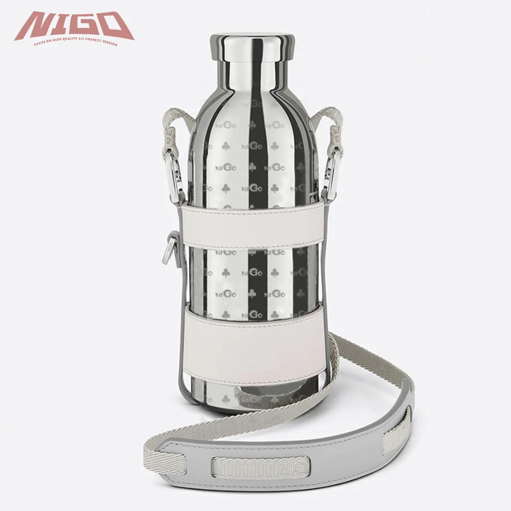 

NIGO Ms 21ss модная Серебристая бутылка для воды, термос, чашка, оригинальная коробка # nigo7256