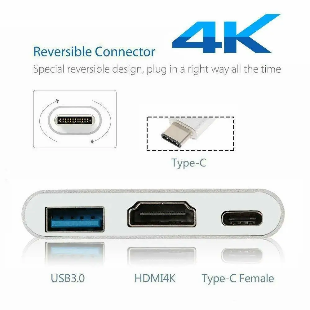Кабель-адаптер 3 в 1 с USB и HDMI | Электроника