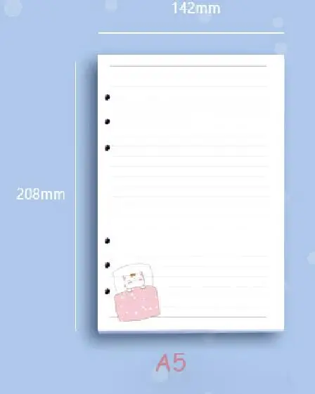 

Блокнотные листы Sharkbang, 80 листов, А5/А6