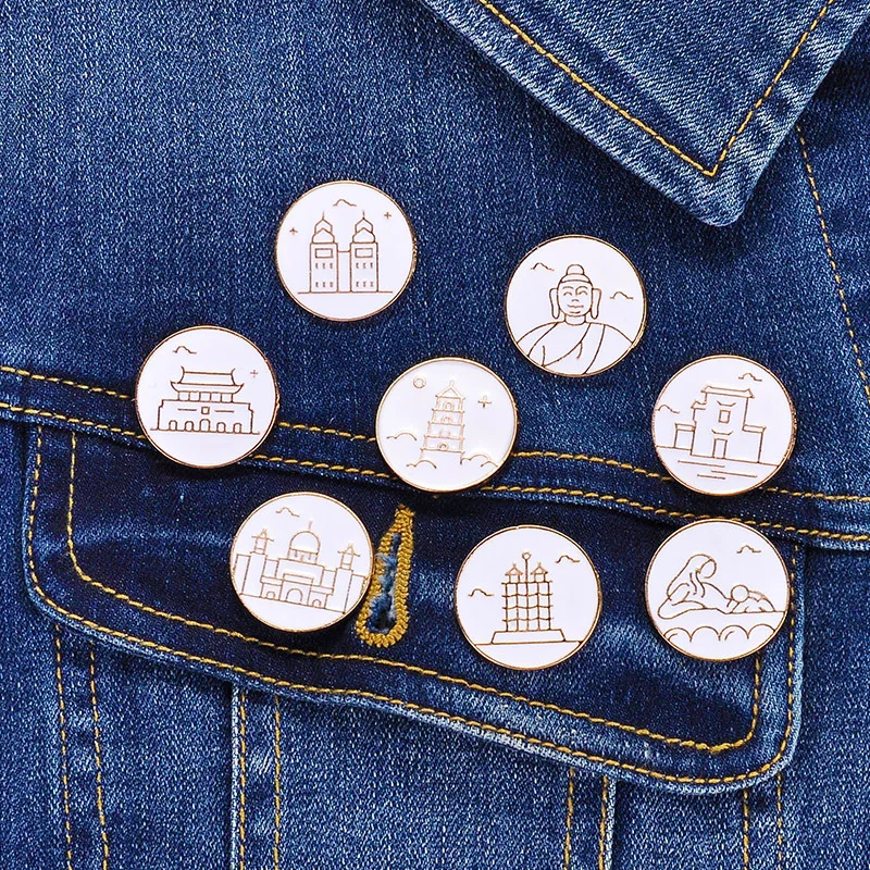 Брошь в виде капли масла эмалированная брошь с живописными пятнами стиле ретро |