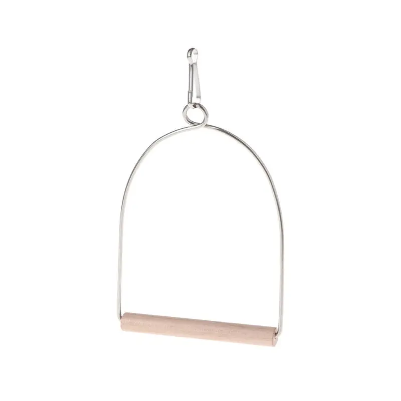 Натуральные деревянные животные птицы u образные окунь попугаи Подвесные качели