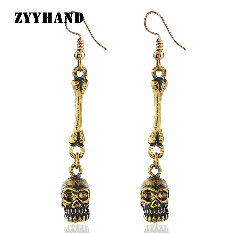 Модная женская серьга с черепом позолоченные посеребренные женские Обручальные