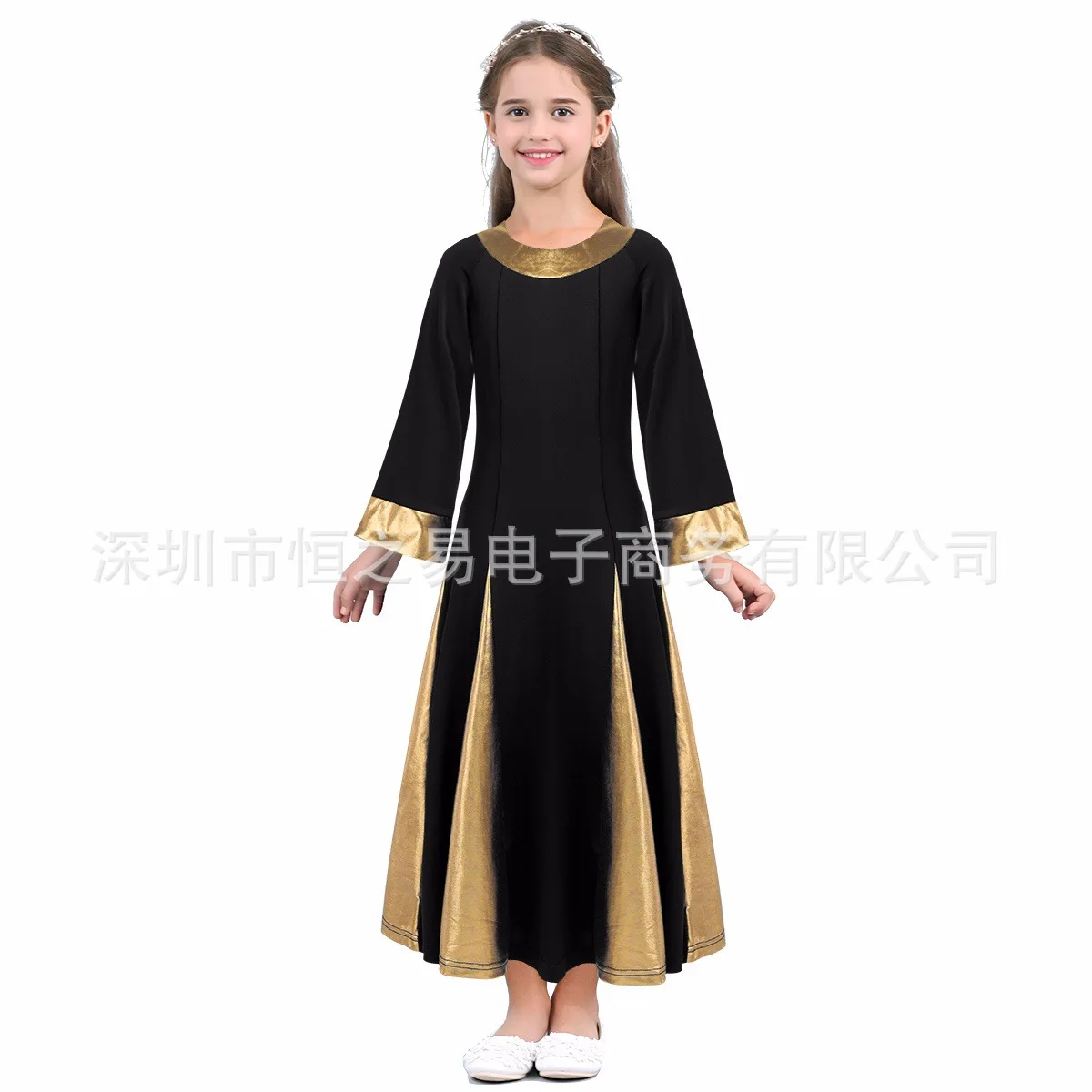 Мусульманское детское платье абайя мусульманская одежда для маленьких девочек