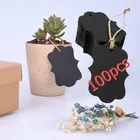 Домашний подарок, подвеска из крафт-бумаги в разных стилях для упаковки на свадьбудень рождения, ярлык с ценой для декора, цветоводежды, 100 шт.